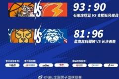 NBL常規(guī)賽今日賽果：長沙勇勝客場擊敗鹽南蘇科雄獅